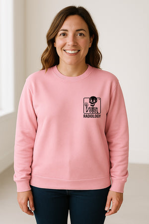 Radiology Sweatshirt, Skeleton X-Ray Pocket Design for Rad Techs and Radiographers