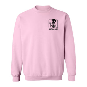 Radiology Sweatshirt, Skeleton X-Ray Pocket Design for Rad Techs and Radiographers