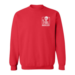 Radiology Sweatshirt, Skeleton X-Ray Pocket Design for Rad Techs and Radiographers