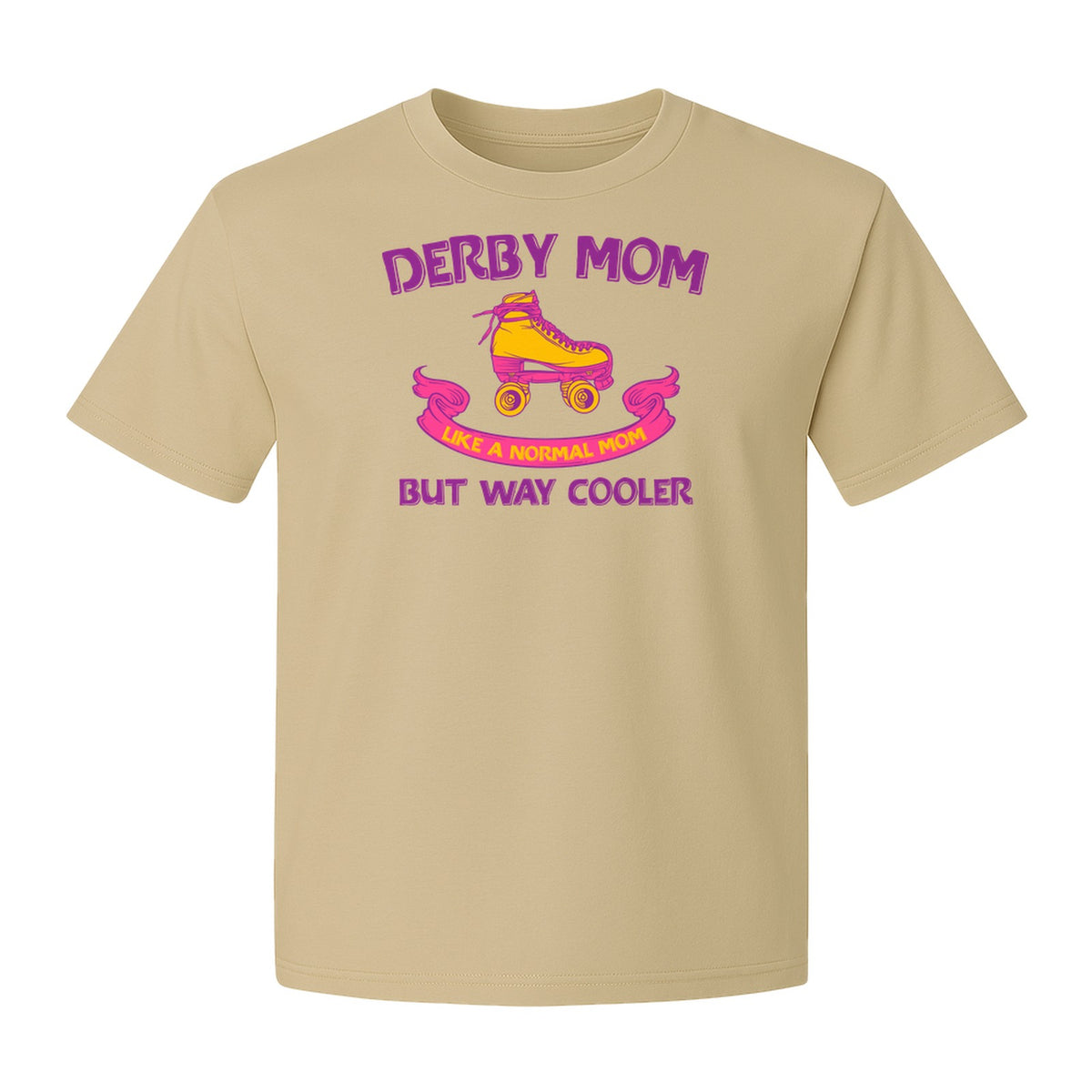 Roller Derby Mom T-Shirt, Way Cooler Skate Graphic Gift for Skating Moms and Rink Fans
