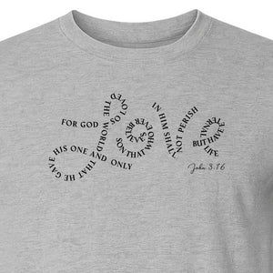 Christian T-Shirt, John 3:16 Love Scripture Design for Women, Moms and Faith Gifts