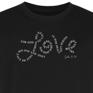 Christian T-Shirt, John 3:16 Love Scripture Design for Women, Moms and Faith Gifts