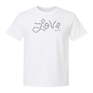 Christian T-Shirt, John 3:16 Love Scripture Design for Women, Moms and Faith Gifts