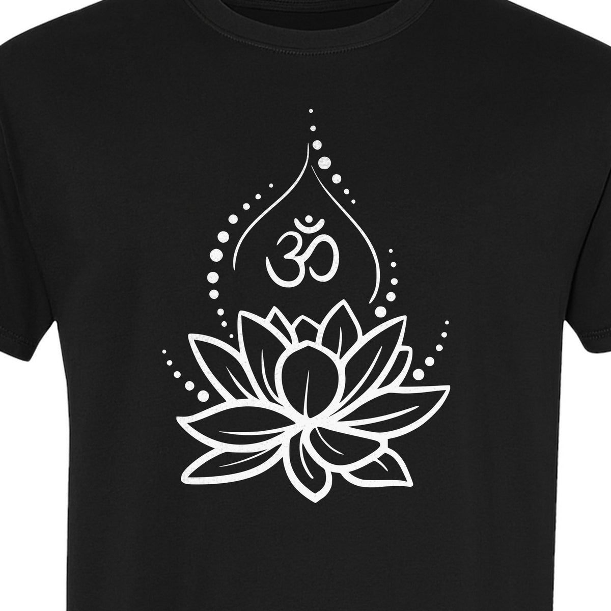 Yoga T-Shirt, Lotus Om Meditation Design for Mindfulness Practice and Spiritual Gifts