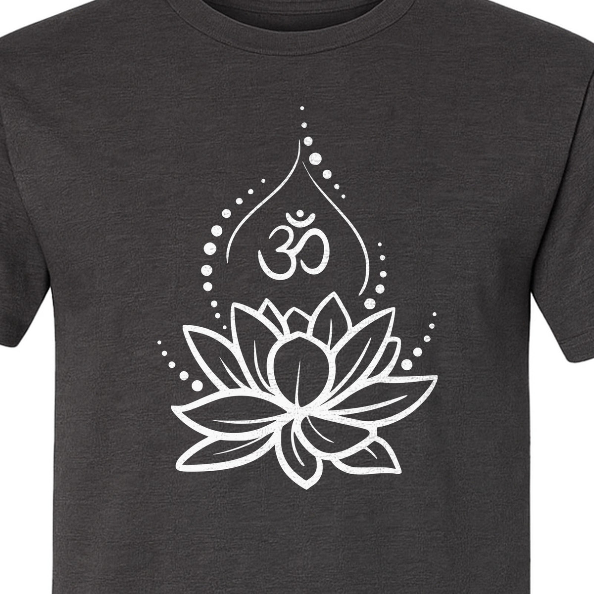 Yoga T-Shirt, Lotus Om Meditation Design for Mindfulness Practice and Spiritual Gifts