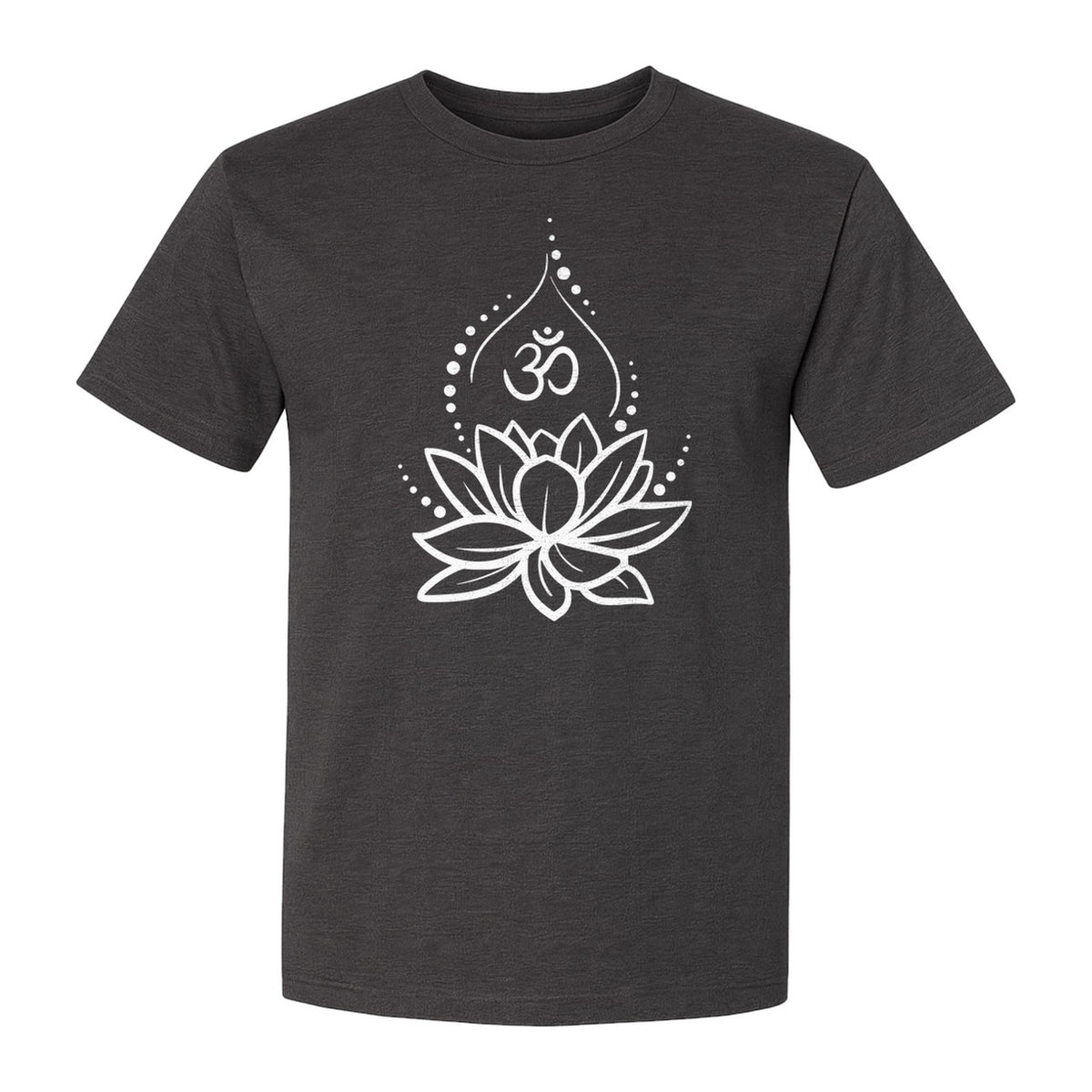 Yoga T-Shirt, Lotus Om Meditation Design for Mindfulness Practice and Spiritual Gifts