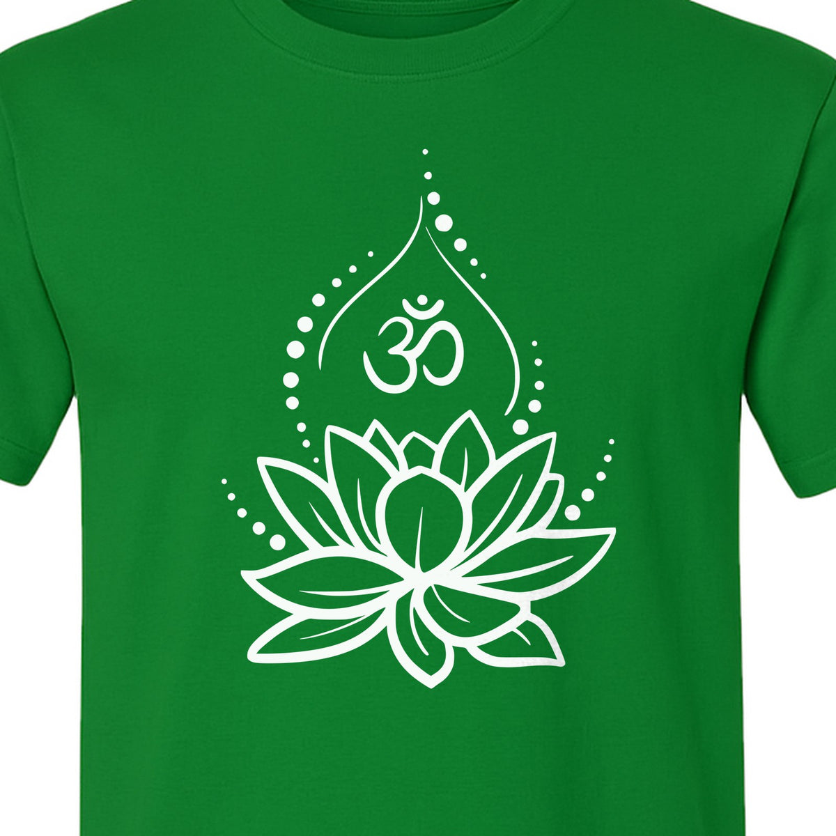 Yoga T-Shirt, Lotus Om Meditation Design for Mindfulness Practice and Spiritual Gifts