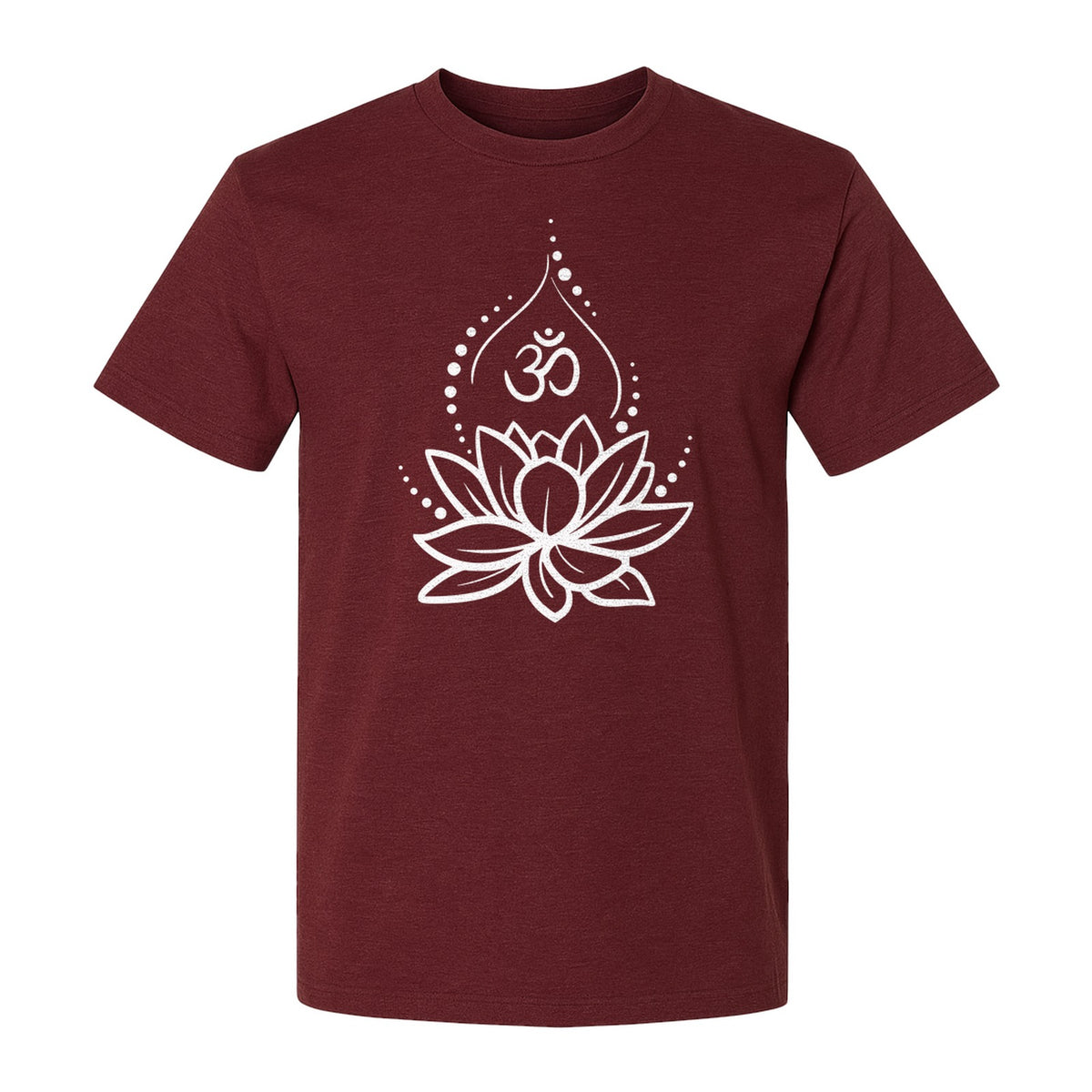 Yoga T-Shirt, Lotus Om Meditation Design for Mindfulness Practice and Spiritual Gifts