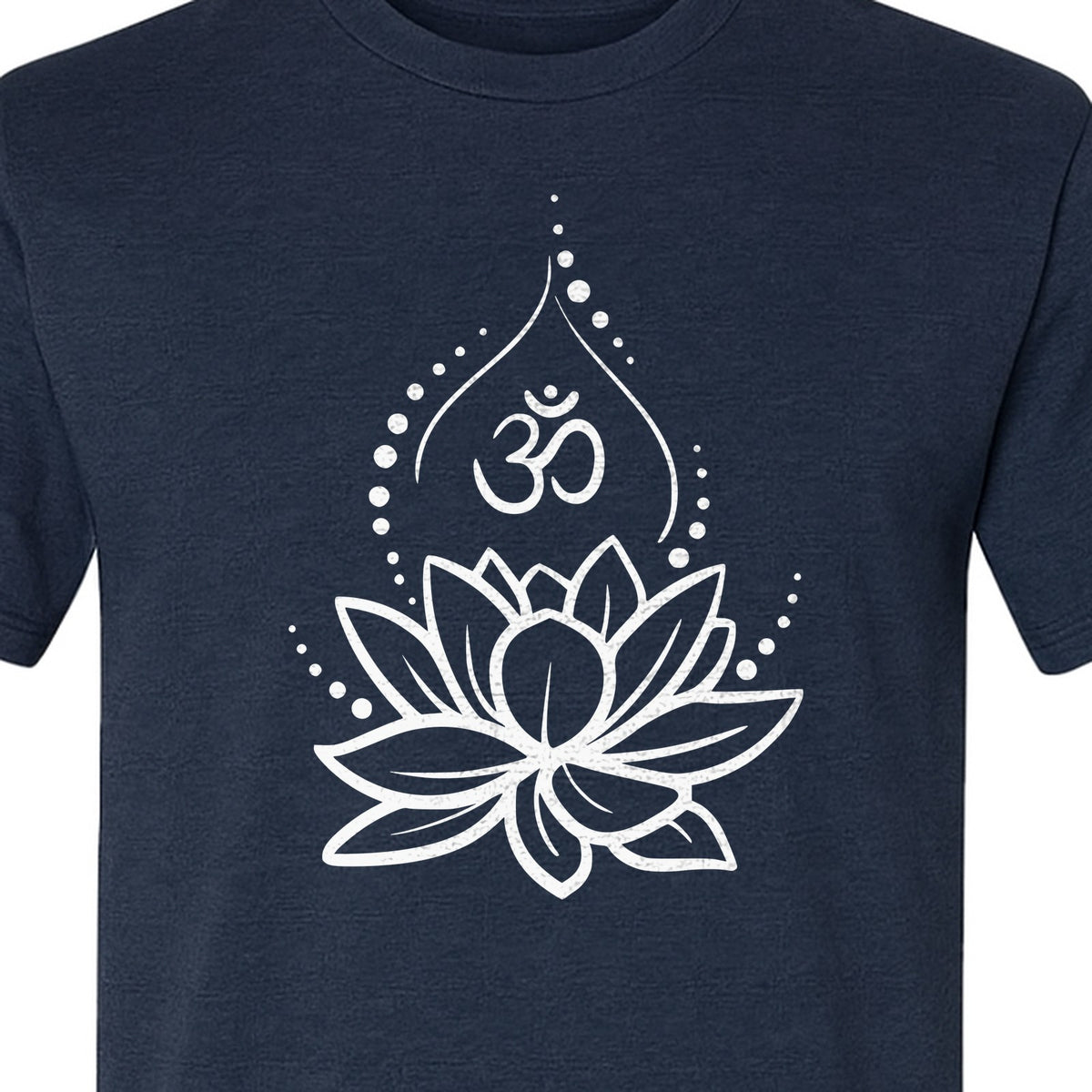 Yoga T-Shirt, Lotus Om Meditation Design for Mindfulness Practice and Spiritual Gifts