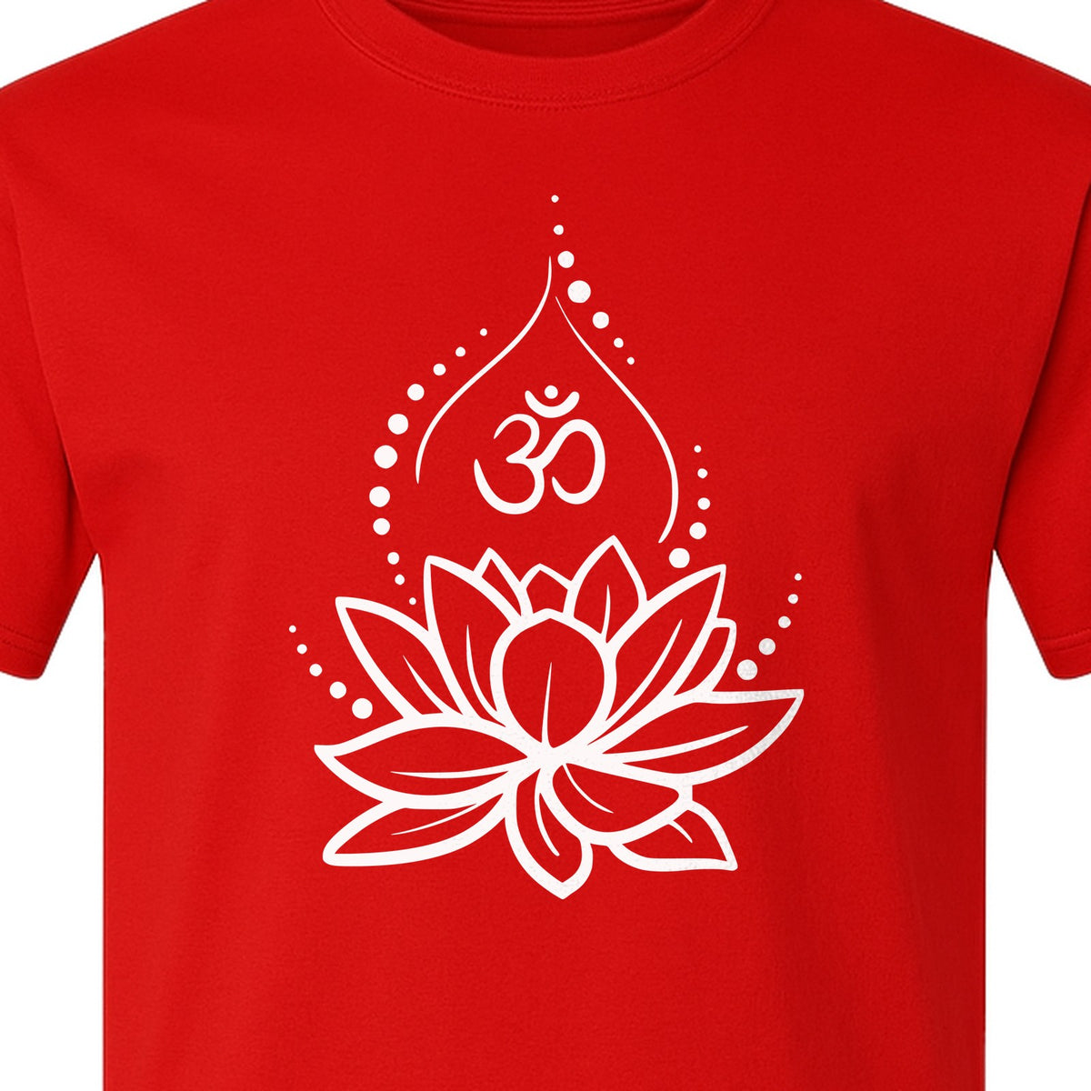 Yoga T-Shirt, Lotus Om Meditation Design for Mindfulness Practice and Spiritual Gifts