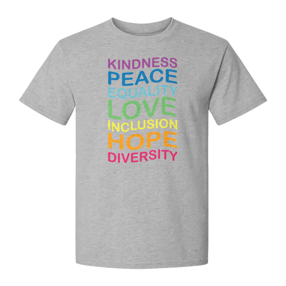 Inclusion Counts T-Shirt, Kindness Peace Equality Love Diversity Statement Design