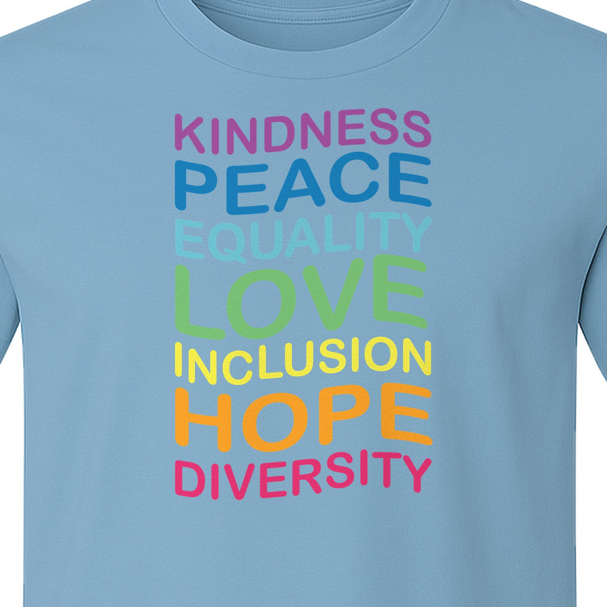Inclusion Counts T-Shirt, Kindness Peace Equality Love Diversity Statement Design
