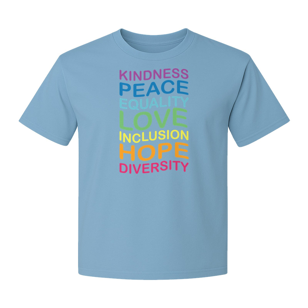 Inclusion Counts T-Shirt, Kindness Peace Equality Love Diversity Statement Design