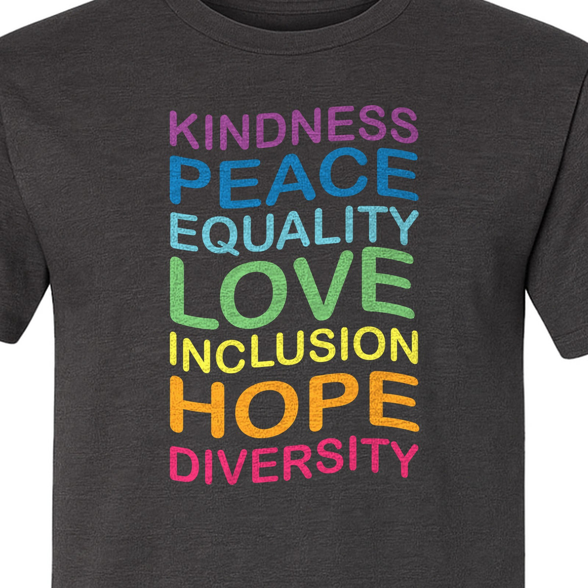 Inclusion Counts T-Shirt, Kindness Peace Equality Love Diversity Statement Design