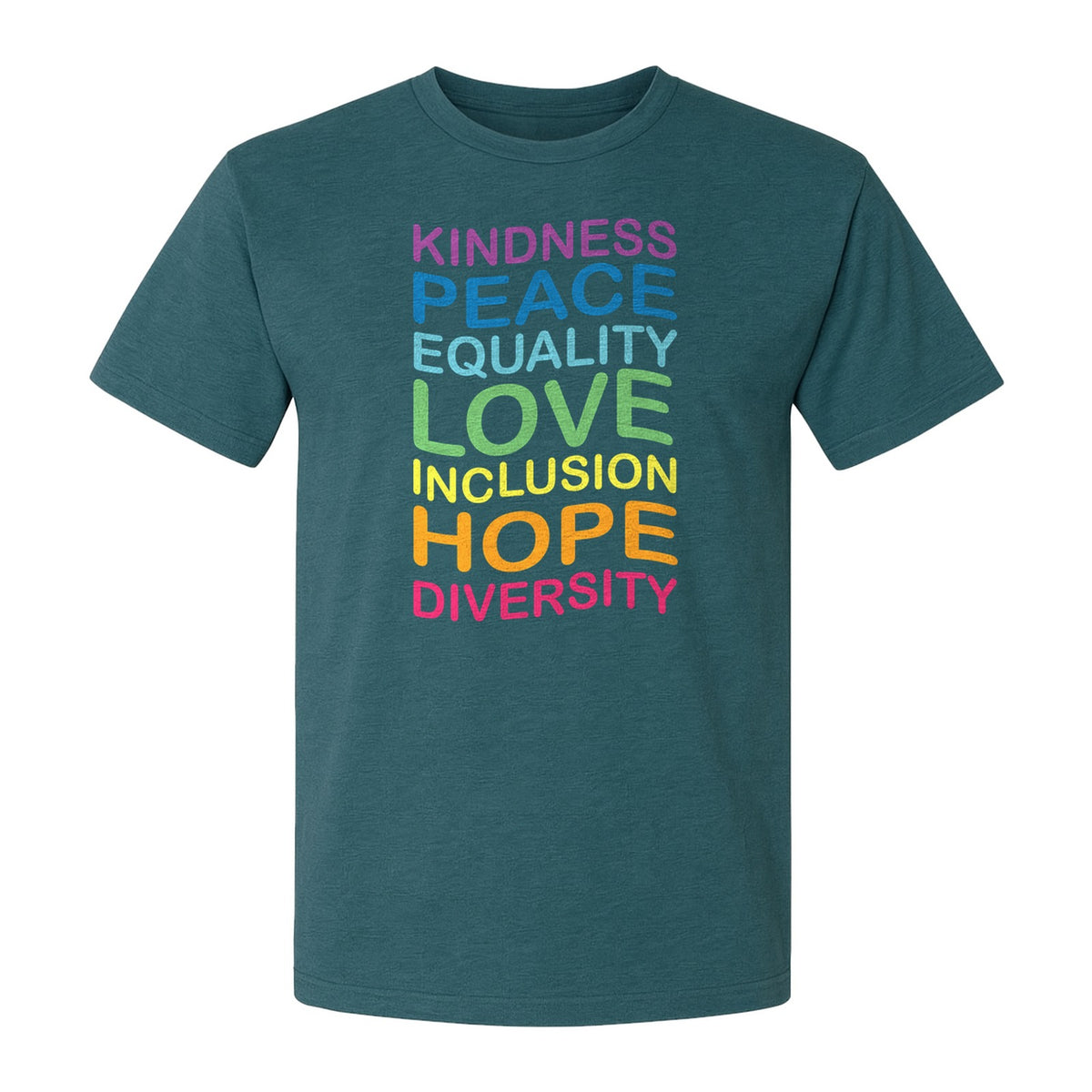 Inclusion Counts T-Shirt, Kindness Peace Equality Love Diversity Statement Design
