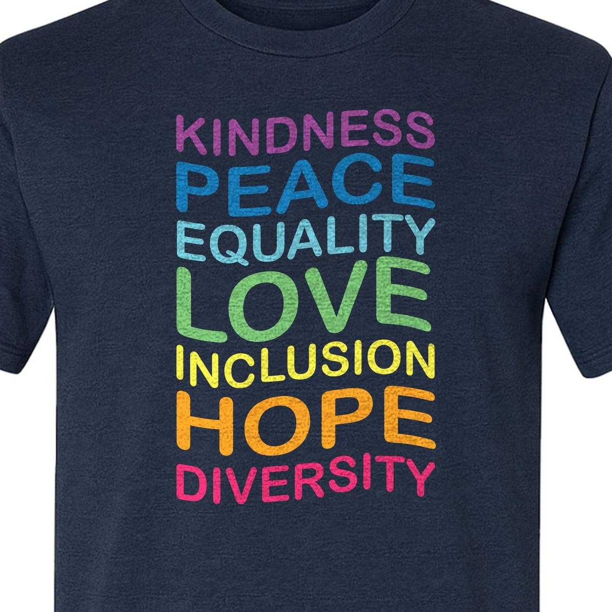 Inclusion Counts T-Shirt, Kindness Peace Equality Love Diversity Statement Design