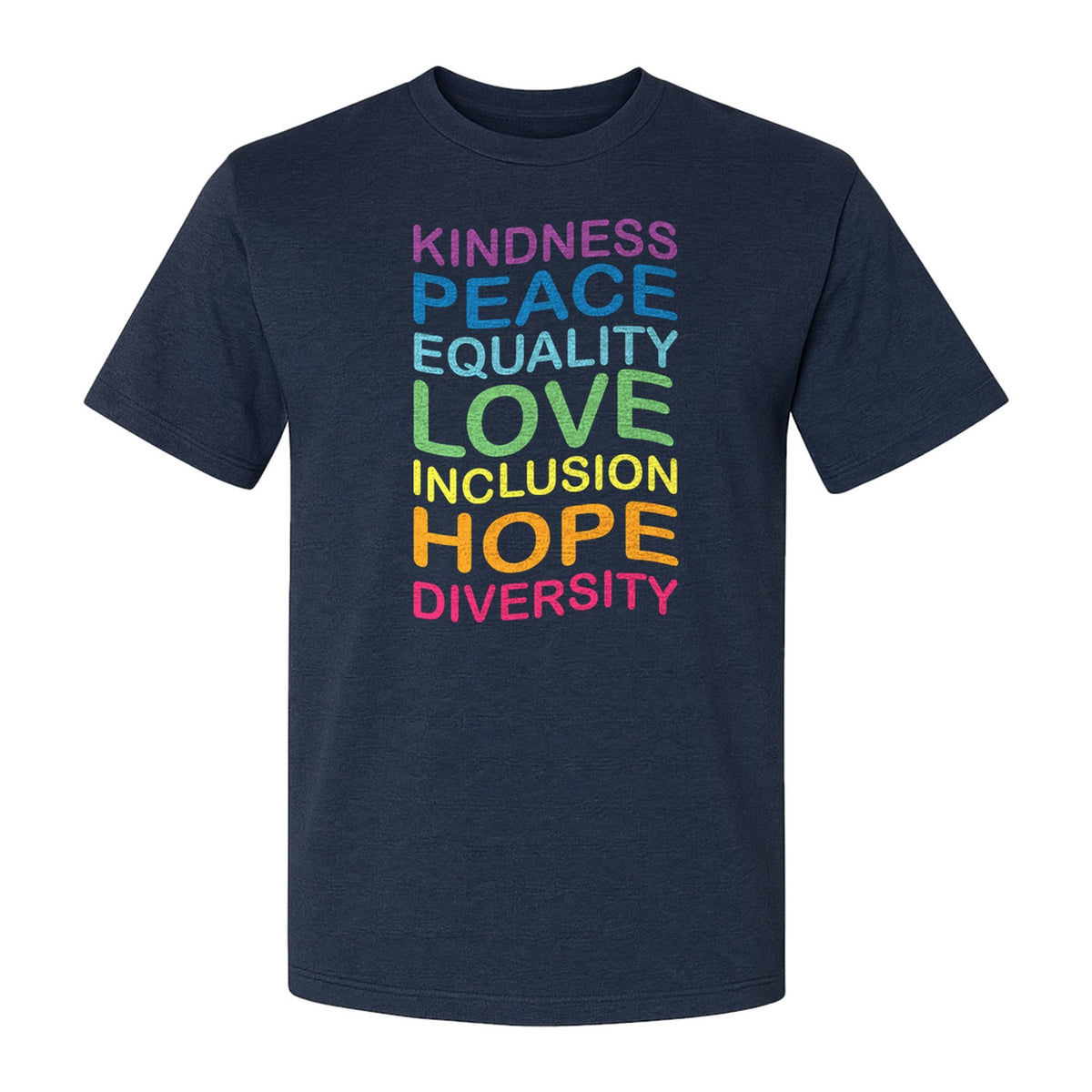 Inclusion Counts T-Shirt, Kindness Peace Equality Love Diversity Statement Design