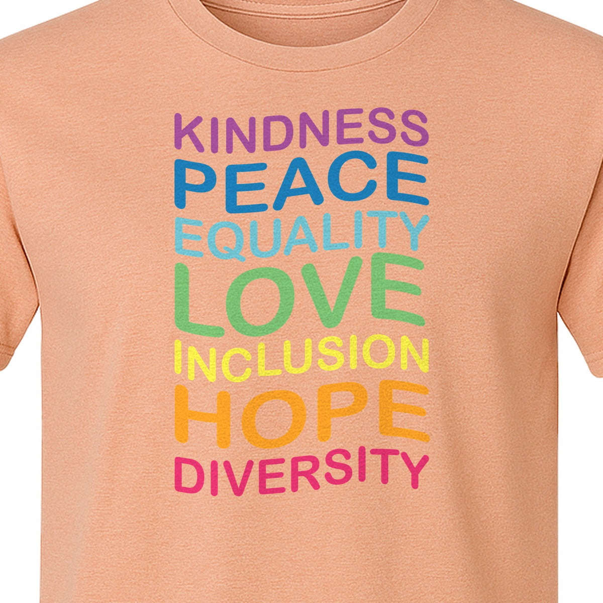 Inclusion Counts T-Shirt, Kindness Peace Equality Love Diversity Statement Design