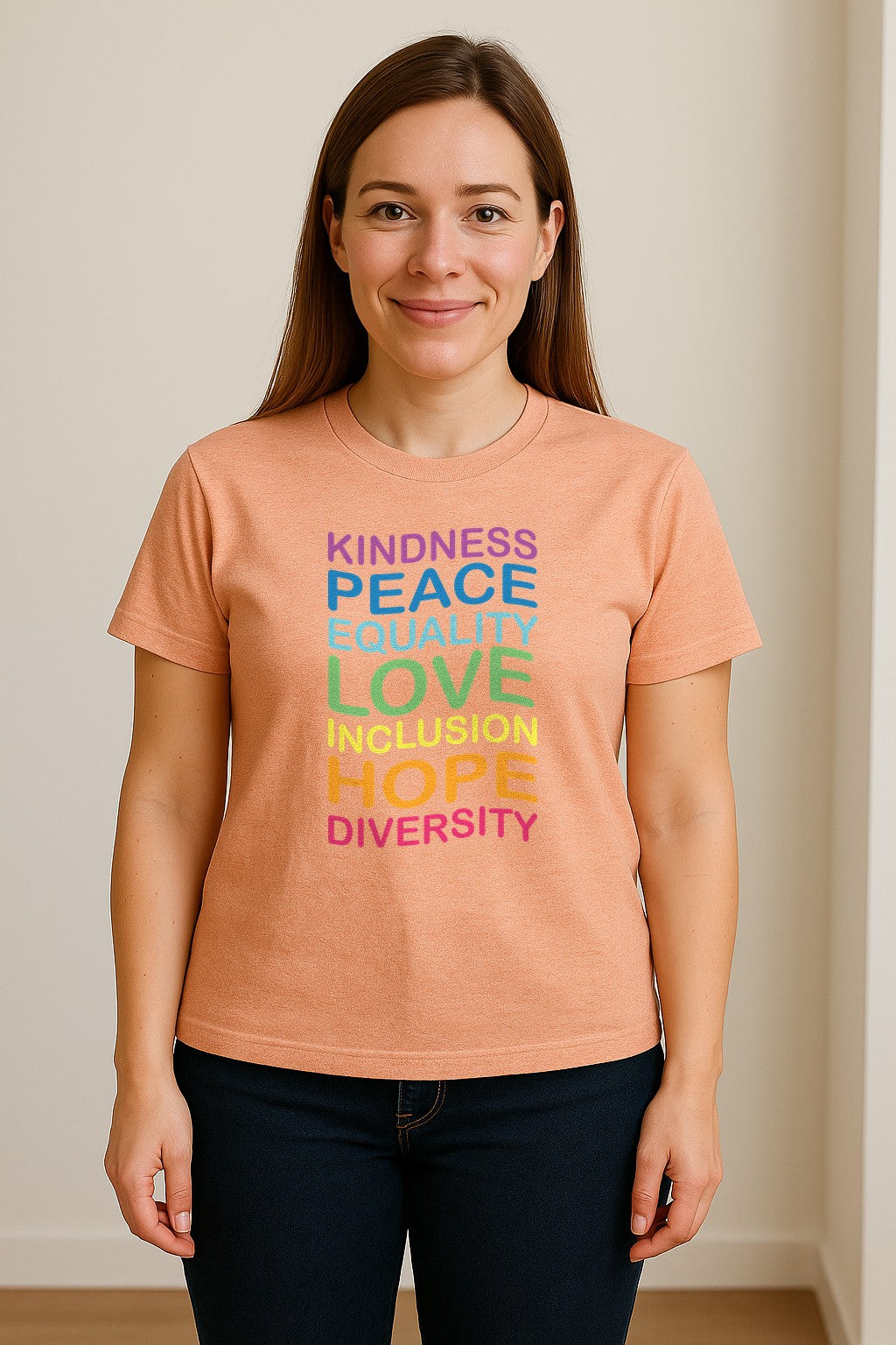 Inclusion Counts T-Shirt, Kindness Peace Equality Love Diversity Statement Design