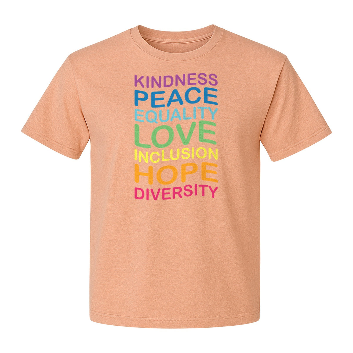 Inclusion Counts T-Shirt, Kindness Peace Equality Love Diversity Statement Design