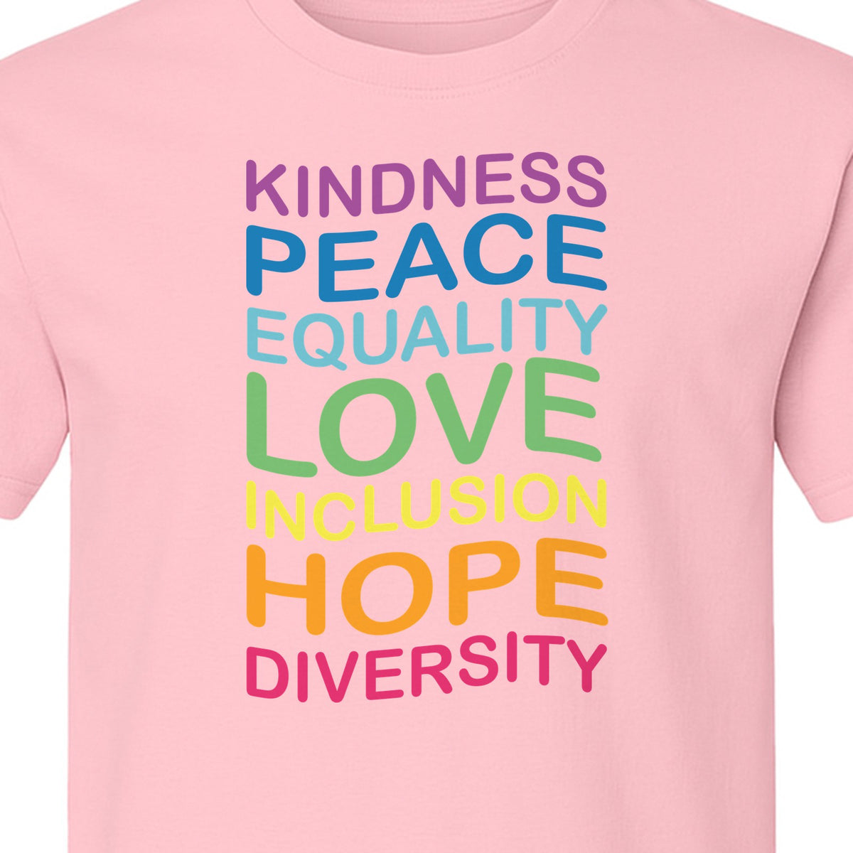 Inclusion Counts T-Shirt, Kindness Peace Equality Love Diversity Statement Design