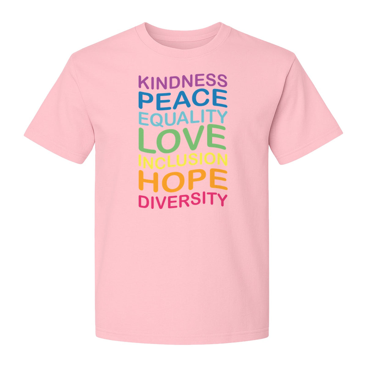 Inclusion Counts T-Shirt, Kindness Peace Equality Love Diversity Statement Design