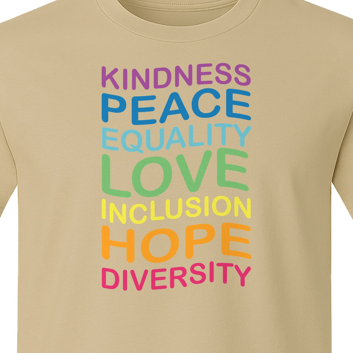 Inclusion Counts T-Shirt, Kindness Peace Equality Love Diversity Statement Design