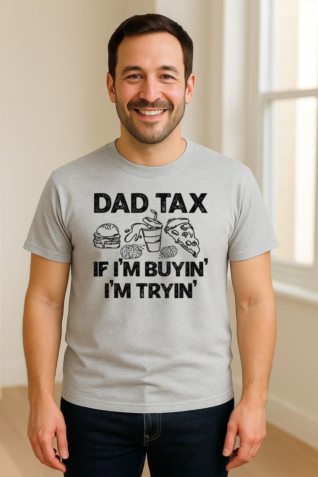 Dad Tax T-Shirt, Funny Food and Snack Quote for Father's Day and Birthdays