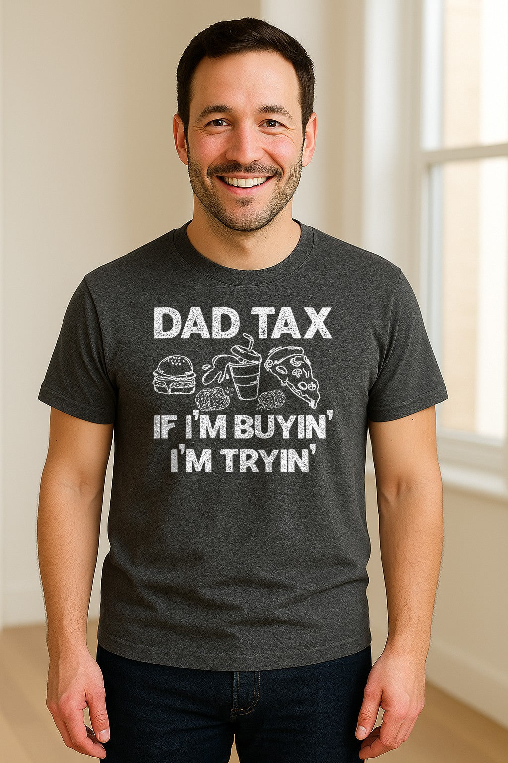 Dad Tax T-Shirt, Funny Food and Snack Quote for Father's Day and Birthdays