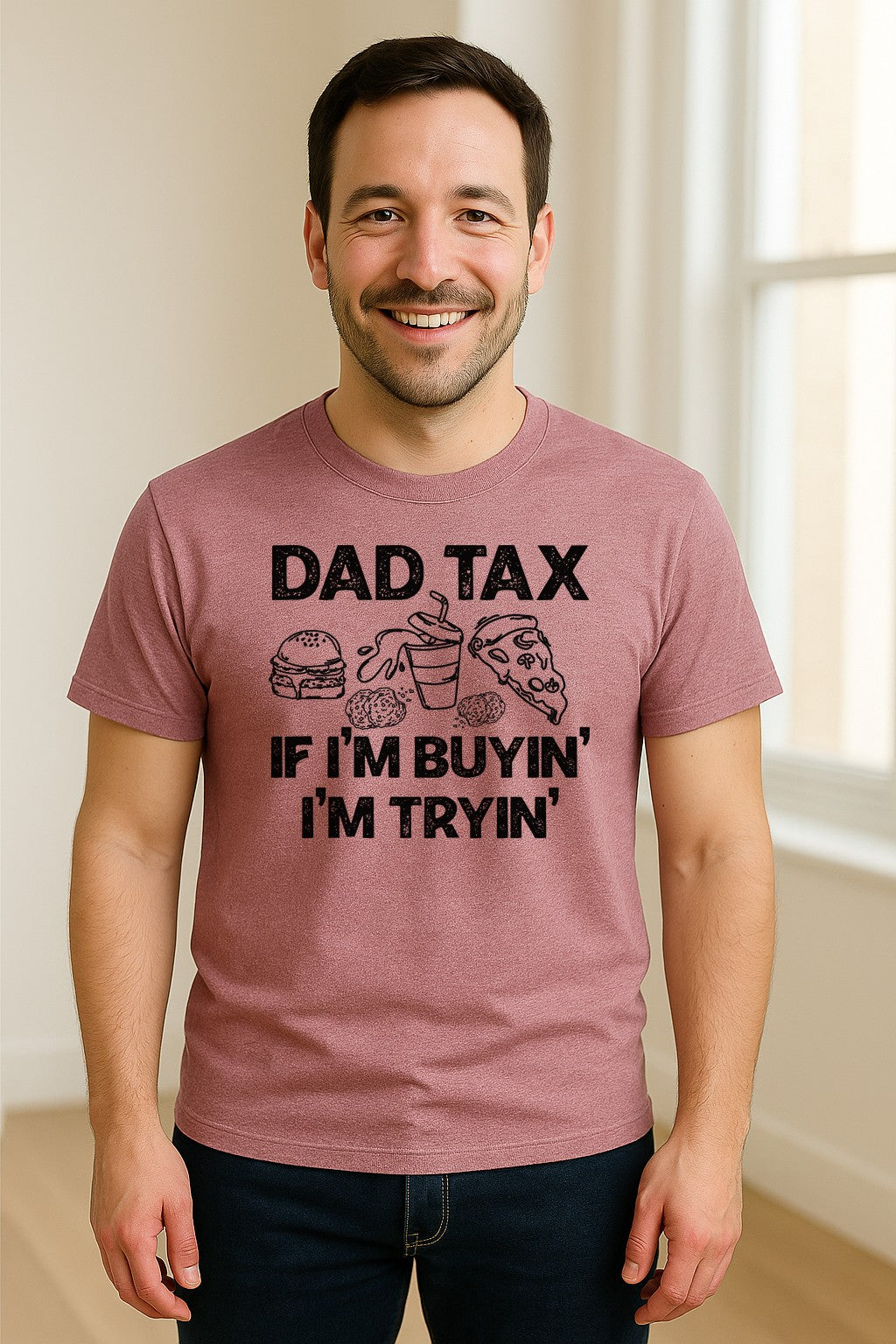 Dad Tax T-Shirt, Funny Food and Snack Quote for Father's Day and Birthdays