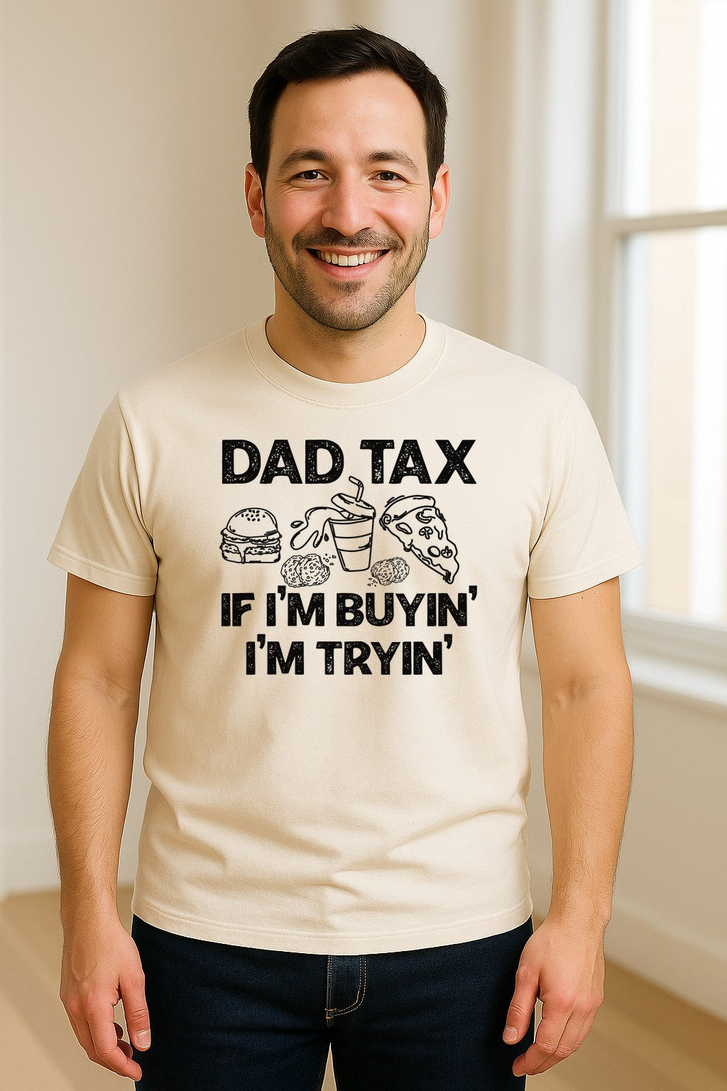 Dad Tax T-Shirt, Funny Food and Snack Quote for Father's Day and Birthdays