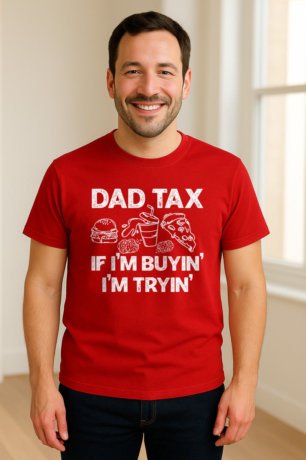 Dad Tax T-Shirt, Funny Food and Snack Quote for Father's Day and Birthdays