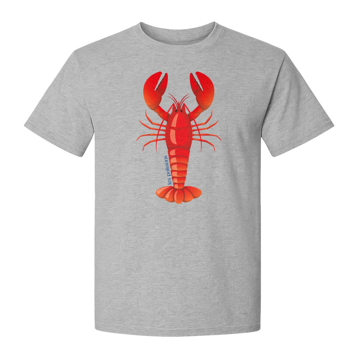 Lobster T-Shirt, Red Coastal Crustacean Graphic for Beach Trips, Seafood Lovers and Summer Vacations
