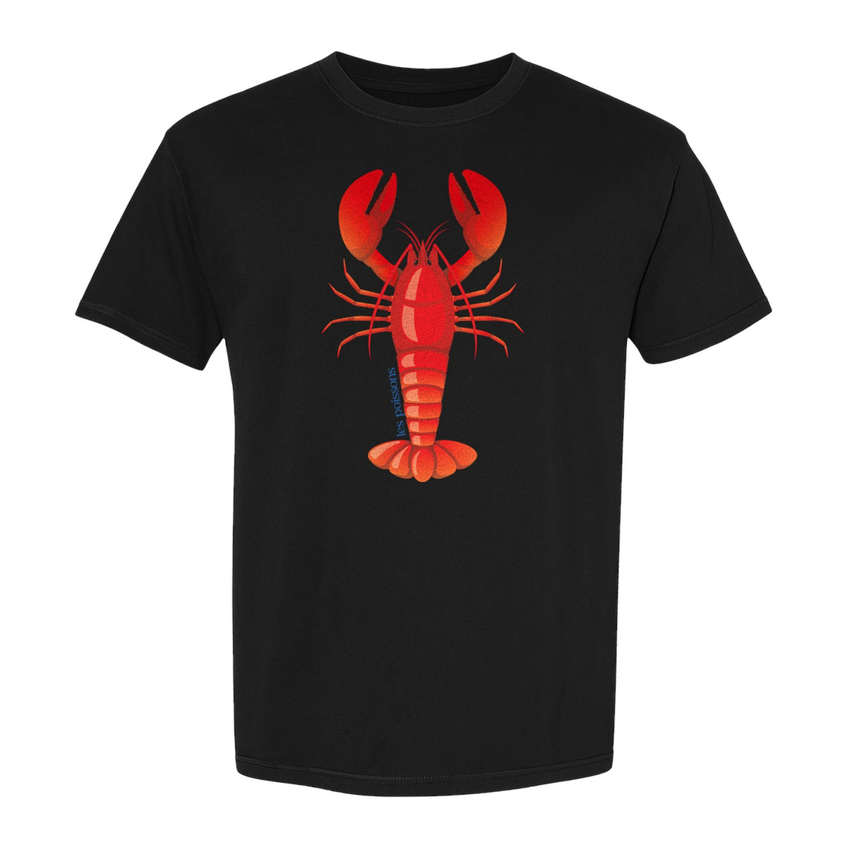 Lobster T-Shirt, Red Coastal Crustacean Graphic for Beach Trips, Seafood Lovers and Summer Vacations