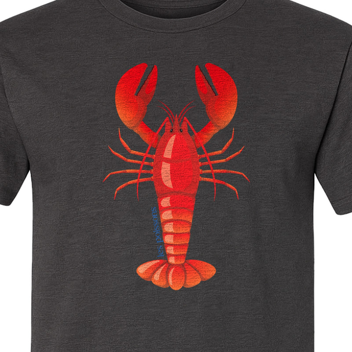 Lobster T-Shirt, Red Coastal Crustacean Graphic for Beach Trips, Seafood Lovers and Summer Vacations