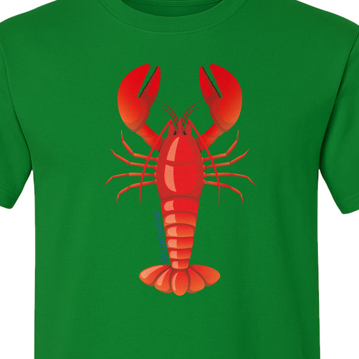 Lobster T-Shirt, Red Coastal Crustacean Graphic for Beach Trips, Seafood Lovers and Summer Vacations