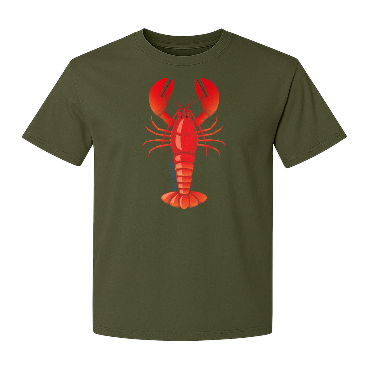 Lobster T-Shirt, Red Coastal Crustacean Graphic for Beach Trips, Seafood Lovers and Summer Vacations