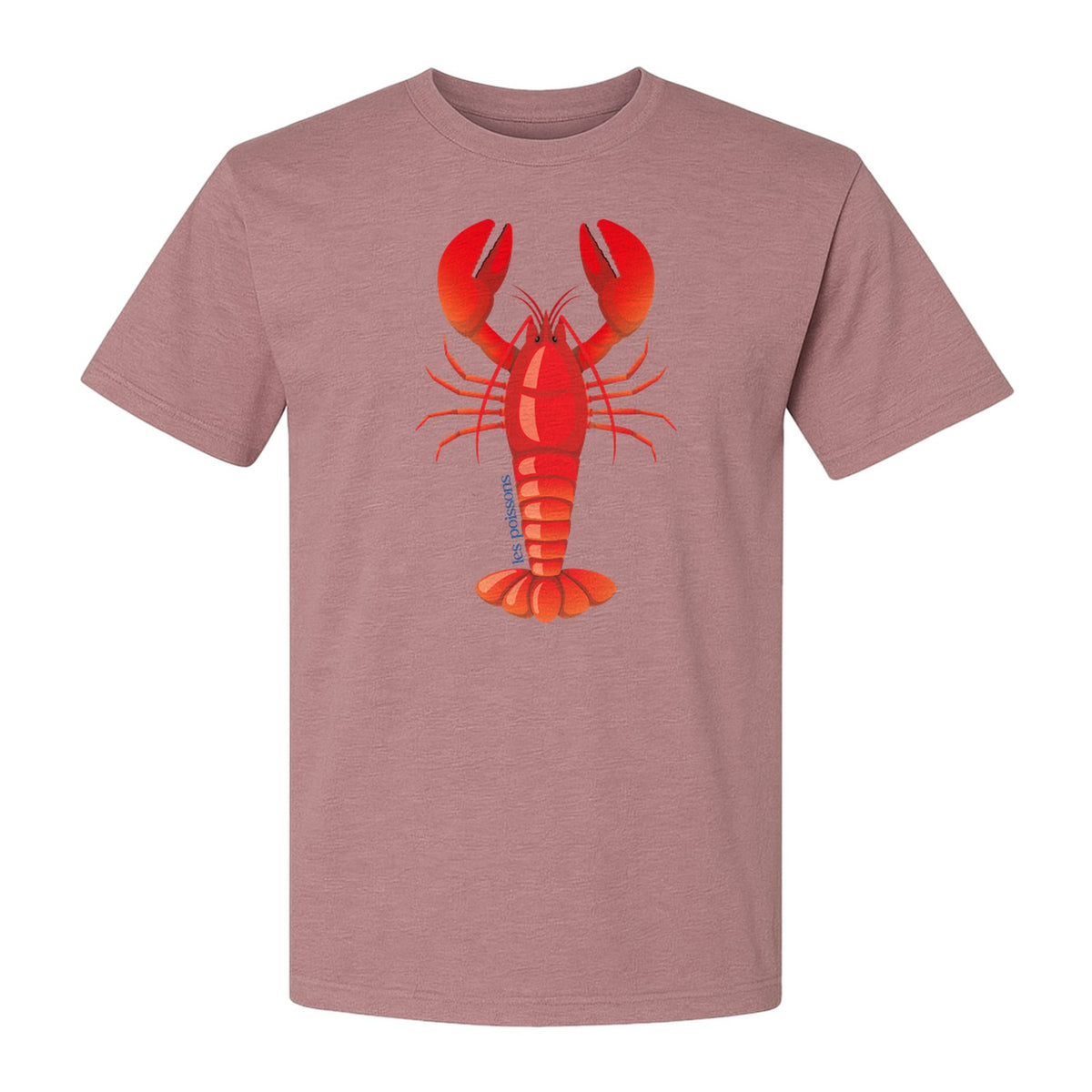 Lobster T-Shirt, Red Coastal Crustacean Graphic for Beach Trips, Seafood Lovers and Summer Vacations