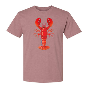 Lobster T-Shirt, Red Coastal Crustacean Graphic for Beach Trips, Seafood Lovers and Summer Vacations