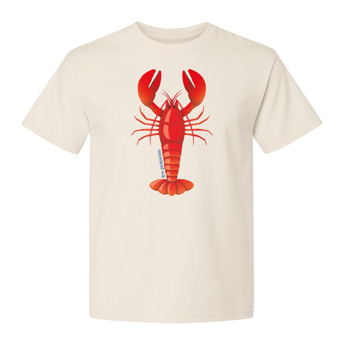 Lobster T-Shirt, Red Coastal Crustacean Graphic for Beach Trips, Seafood Lovers and Summer Vacations