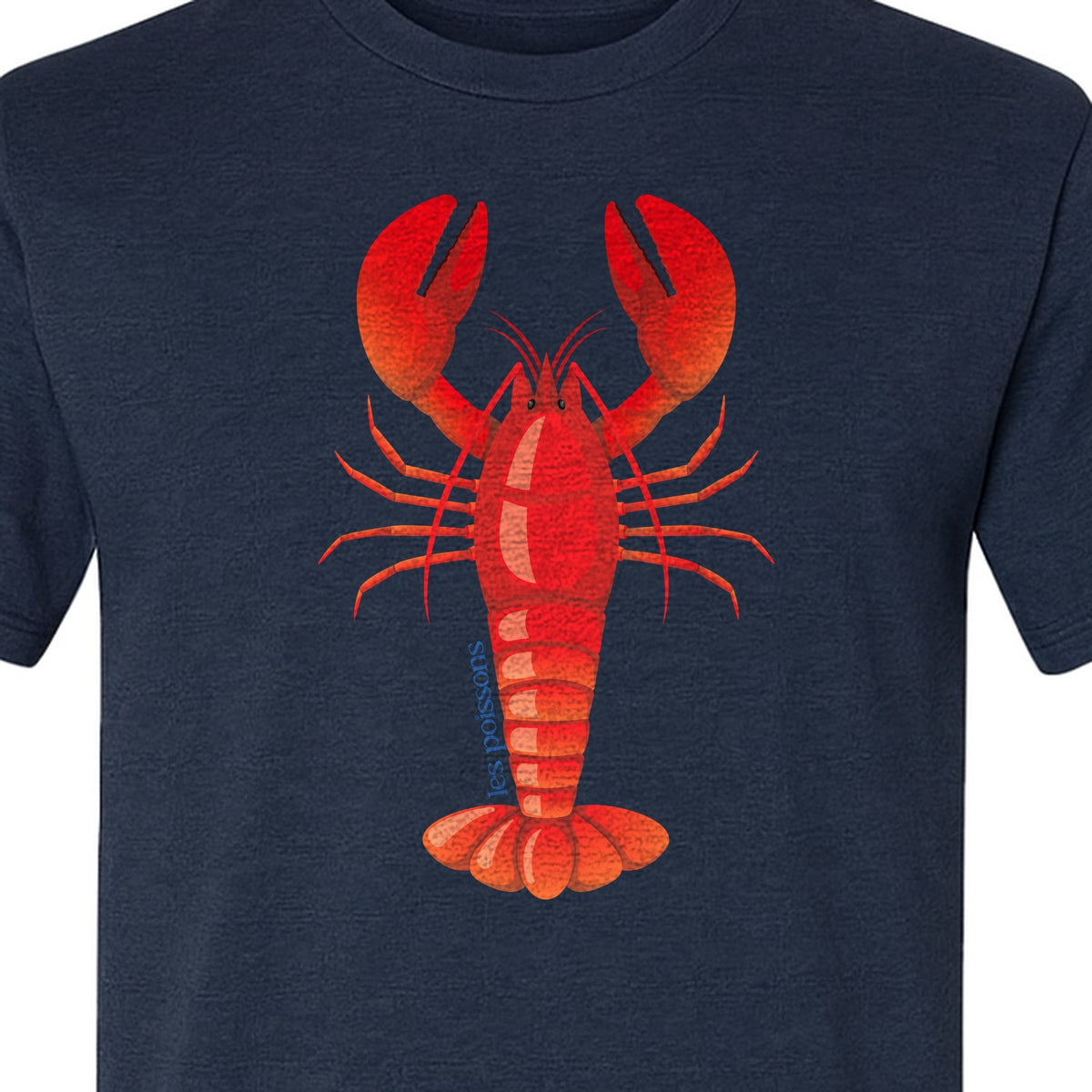 Lobster T-Shirt, Red Coastal Crustacean Graphic for Beach Trips, Seafood Lovers and Summer Vacations