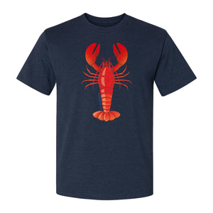 Lobster T-Shirt, Red Coastal Crustacean Graphic for Beach Trips, Seafood Lovers and Summer Vacations