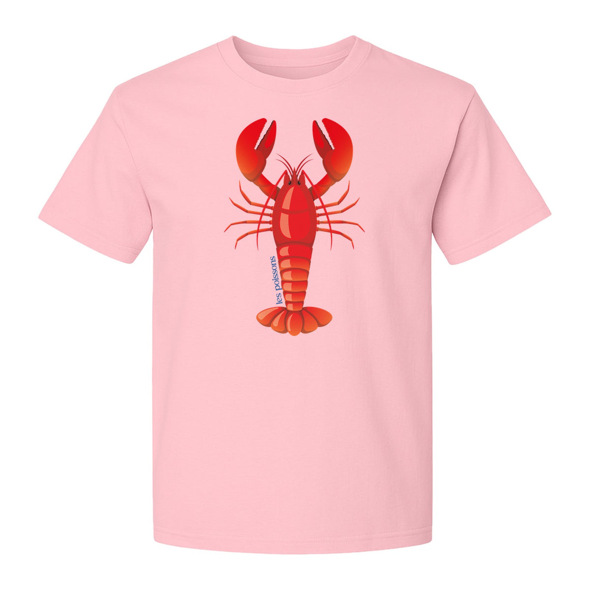 Lobster T-Shirt, Red Coastal Crustacean Graphic for Beach Trips, Seafood Lovers and Summer Vacations