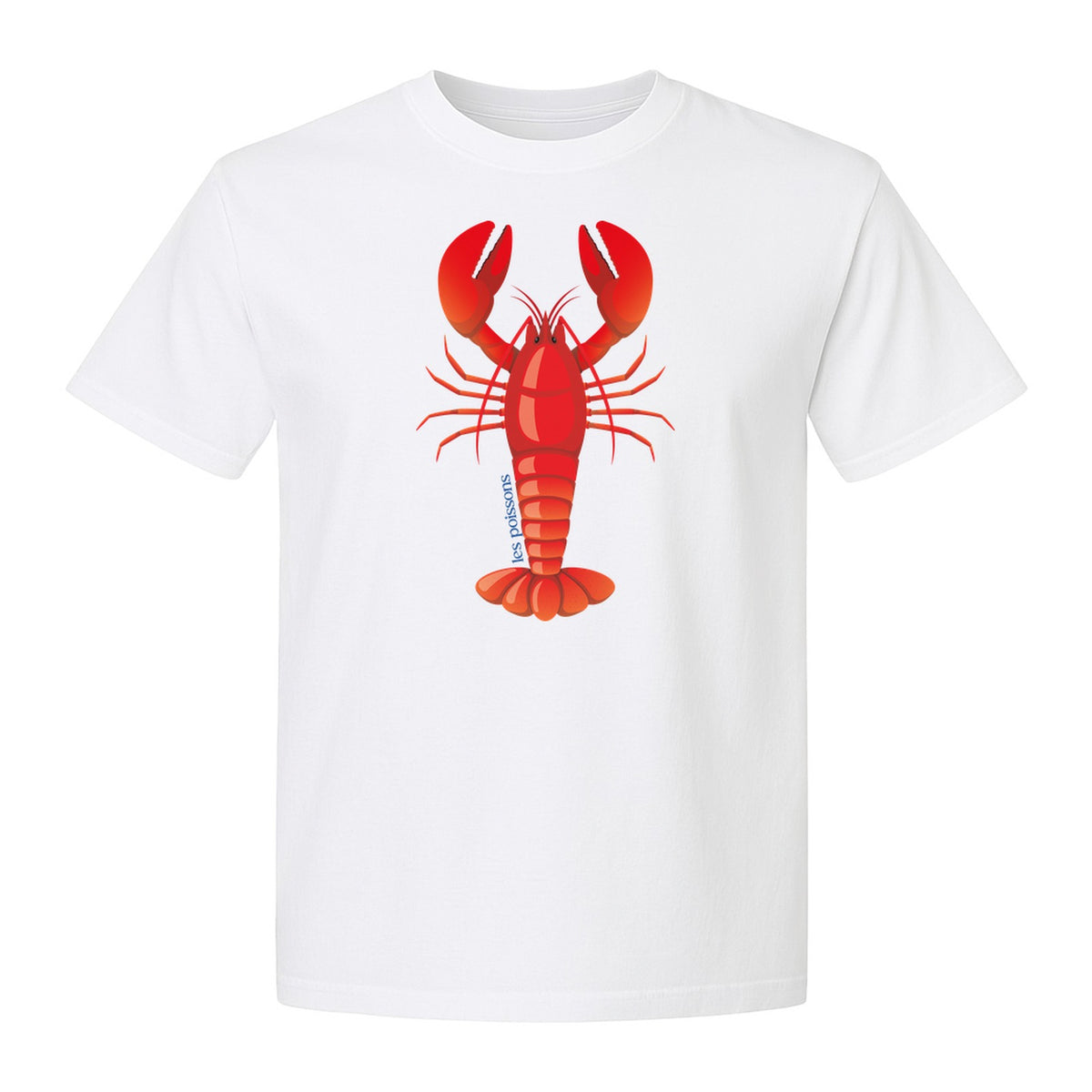 Lobster T-Shirt, Red Coastal Crustacean Graphic for Beach Trips, Seafood Lovers and Summer Vacations