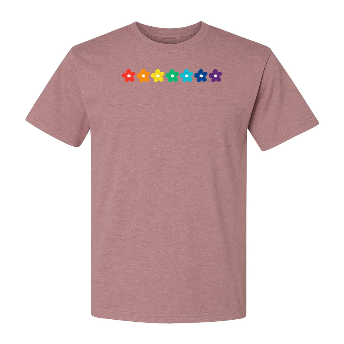 Rainbow Daisy T-Shirt, Colorful Floral Pride Graphic Tee for LGBTQ Allies and Coming Out Celebrations