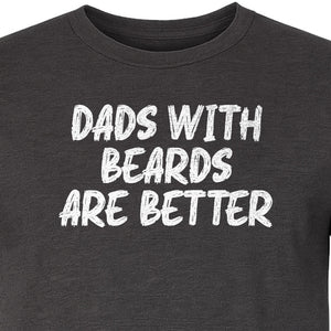 Dad Beard T-Shirt, Dads With Beards Are Better Distressed Lettering, Funny Father's Day Gift