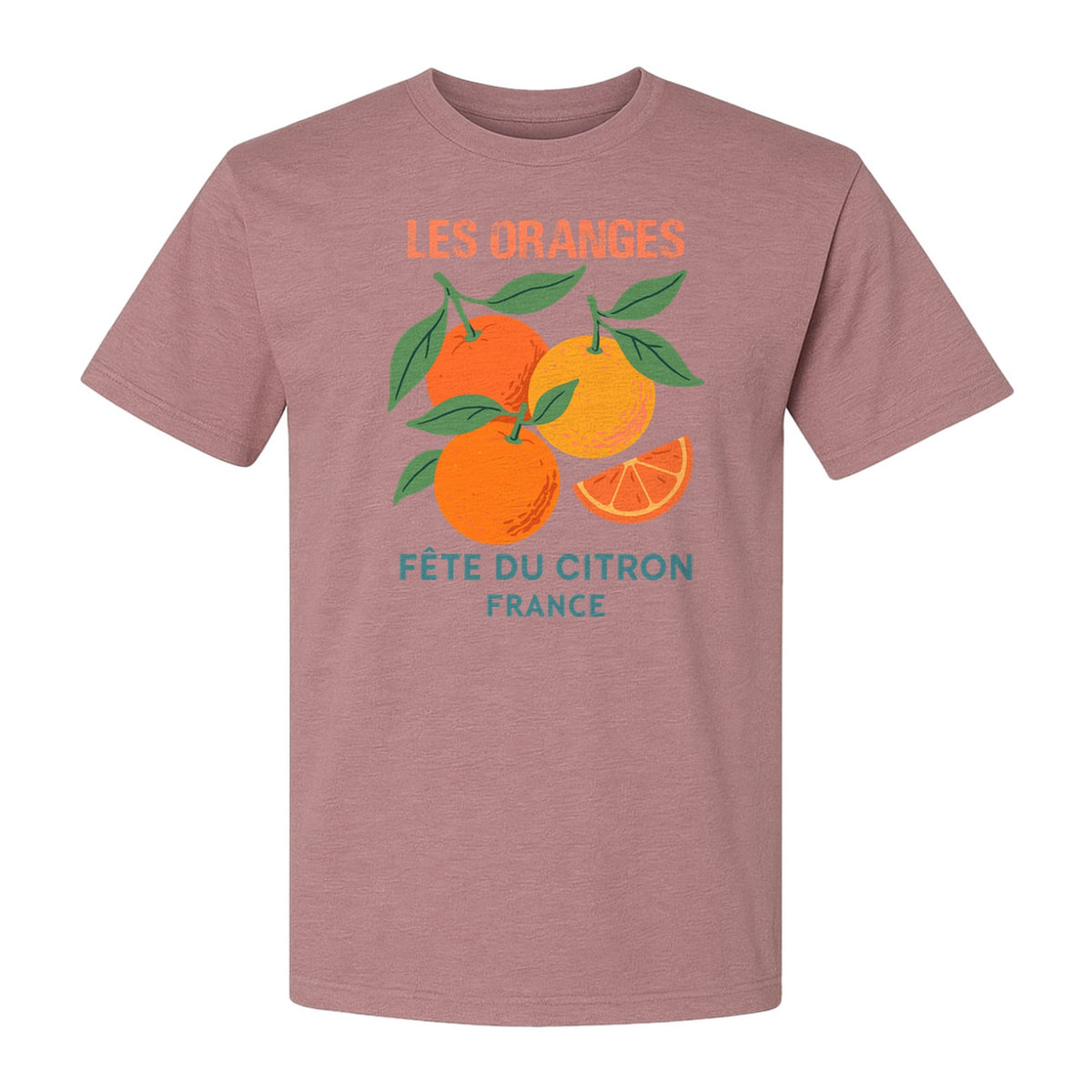 Les Oranges T-Shirt, French Citrus Fruit Graphic Tee for Foodies and Summer Gifts