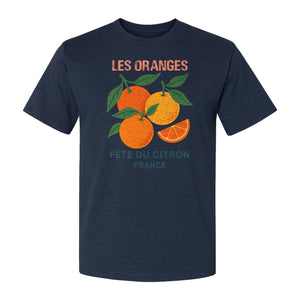 Les Oranges T-Shirt, French Citrus Fruit Graphic Tee for Foodies and Summer Gifts