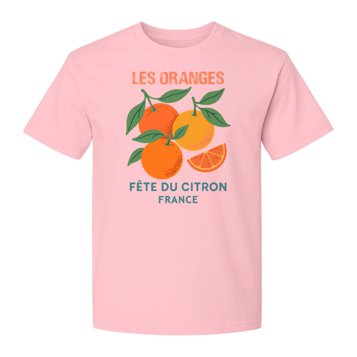 Les Oranges T-Shirt, French Citrus Fruit Graphic Tee for Foodies and Summer Gifts