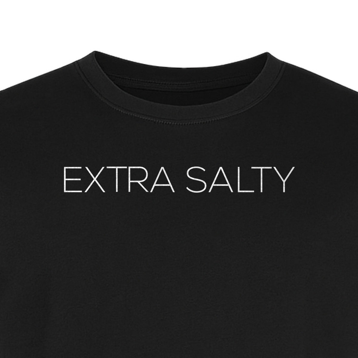 Extra Salty T-Shirt, Witty Text Design for Beach Trips, Coastal Getaways and Summer Vacations